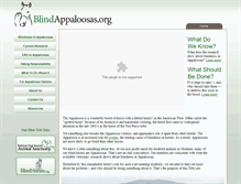 Tablet Screenshot of blindappaloosas.org